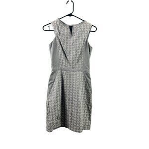 Addison Women's Light Grey & White Short Dress